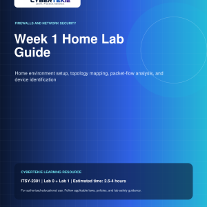 Firewalls and Network Security: Week 1 Home Lab Guide